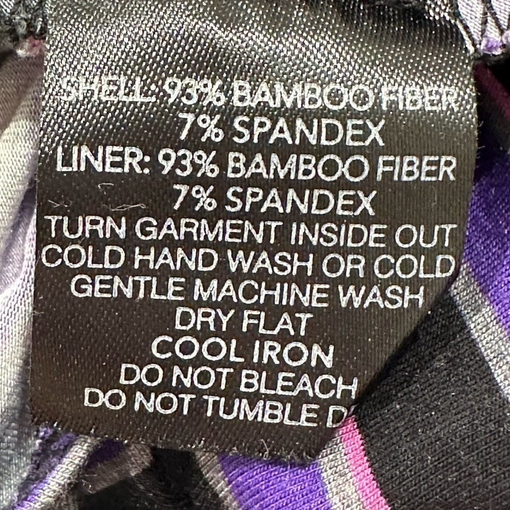 I AM GIA Carrie Cutout Flared Pants Striped Purple Size XS Party Emo Rock Rave - Picture 8 of 9